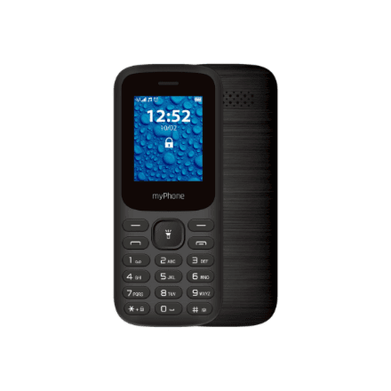 myPhone 2220 (Black) Dual SIM 1.77" TFT 128x160/32MB/microSD/2G | myPhone – image 1