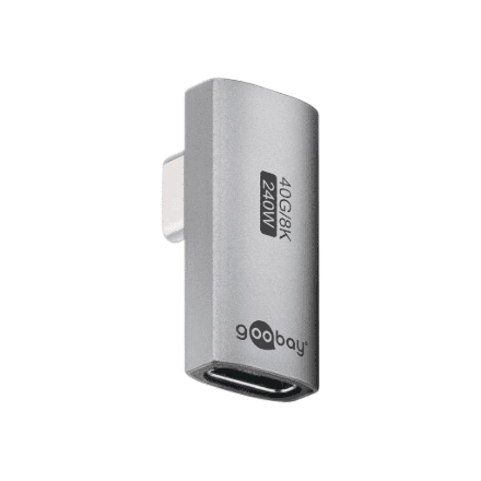 Goobay 74443 USB-C Adapter Vertical 90° Rotated, USB4 – image 1