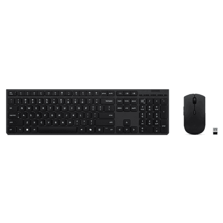 Lenovo Professional Wireless Rechargeable Combo Keyboard and Mouse · Keyboard and Mouse Set · Wireless – image 1