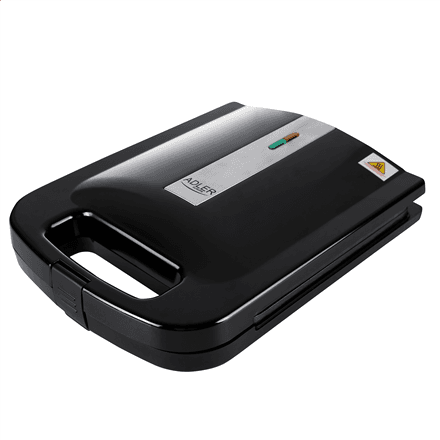 Adler | Sandwich Maker | AD 3055 | 1000 W | Number of plates 4 | Black – nuotrauka 1