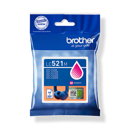 Brother LC521M | Ink Cartridges | Magenta – nuotrauka 1