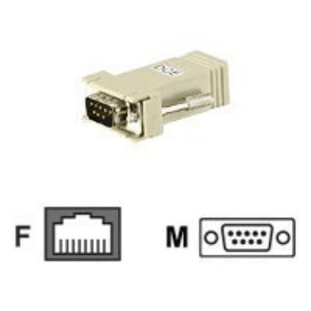 Aten SA0142 adapter RJ45(F) TO DB9(M) DCE BLACK | Aten – nuotrauka 1