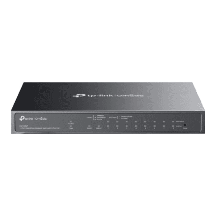 TP-LINK ES210GMP Omada 10-Port Gigabit Easy Managed Switch with 8-Port PoE+ | TP-LINK – nuotrauka 1