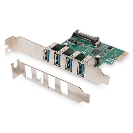 Digitus USB 3.0, 4 Port, PCI Express Add-On card 4 Ports A/F External, VL805 chipset – nuotrauka 1