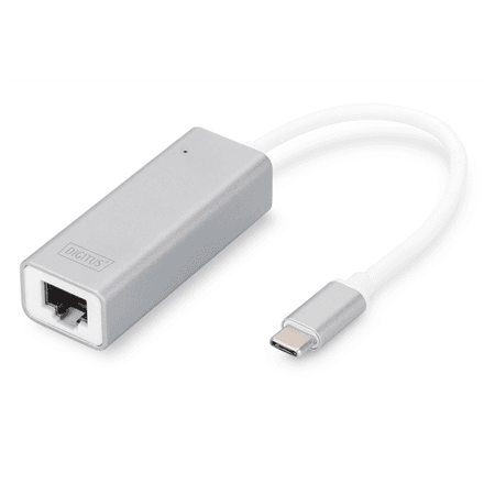 Digitus USB Type C 3.0 Gigabit Ethernet Adapter 10/100/1000 Mbps – nuotrauka 1