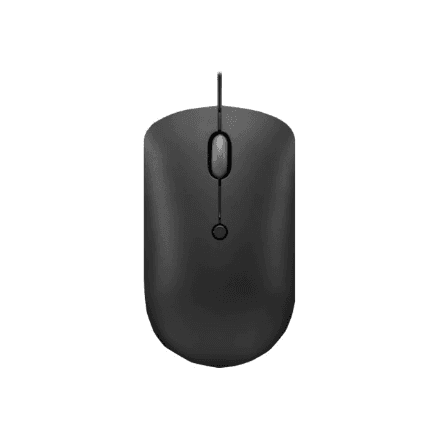 Lenovo | Compact Mouse | 400 | Wired | USB-C | Raven black – image 1