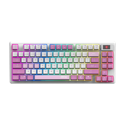 MSI FORGE GK600 TKL WIRELESS VIOLET | Gaming keyboard | Wireless | US | Mechanical Linear – nuotrauka 1