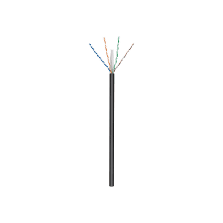 Goobay Outdoor Network Cable | CAT 6 U/UTP | AWG 24/1 | Cable length: 100 m | Black – image 1