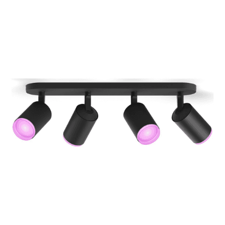 Philips Hue WCA Fugato Spotlight | GU10 | 4x5.7 W | 2000-6500 Hue White Colour Ambiance – image 1