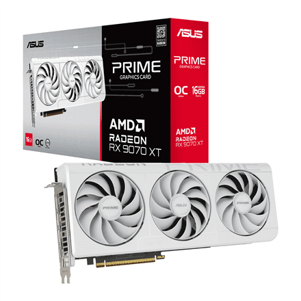 Asus Prime Radeon RX 9070 XT White OC Edition 16GB GDDR6 · AMD · 16 GB – image 1