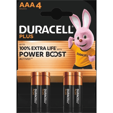 Duracell Plus Boost MN2400 BL4 | AAA – nuotrauka 1