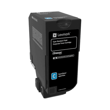 Lexmark Corporate | 74C2SCE | Laser Toner Cartridge | Cyan – nuotrauka 1