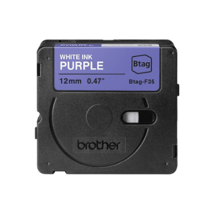 Brother BTAG-F35 | White on Purple | Btag – nuotrauka 1