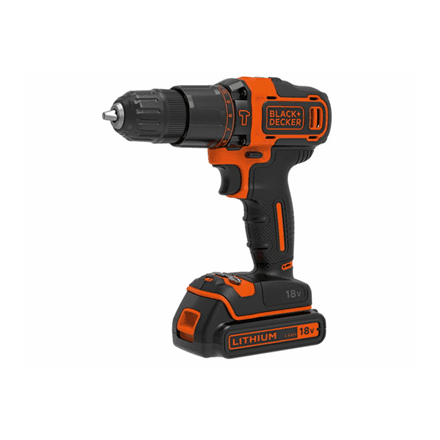 BLACK & DECKER Cordless Drill/Driver | BDCHD18KB-QW | 18 V | 2x1.5 Ah | Li-Ion – nuotrauka 1