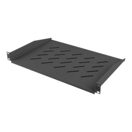 Lanberg 19" fixed shelf 1U/483x315mm, max load capacity up to 25kg | AK-1008-B | Black – nuotrauka 1