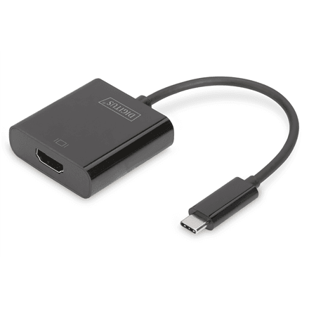 Digitus | USB Type-C to HDMI Adapter | DA-70852 | Black | USB Type-C | 0.15 m – nuotrauka 1