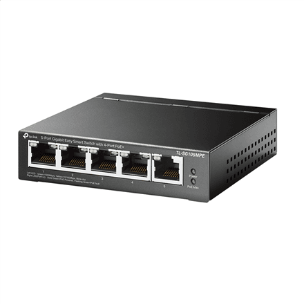 TP-LINK 5-Port Gigabit Easy Smart Switch with 4-Port PoE+ – nuotrauka 1