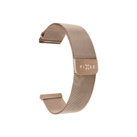 Fixed | Mesh Strap with Quick Release 22mm for Smartwatch | Rose gold – image 1