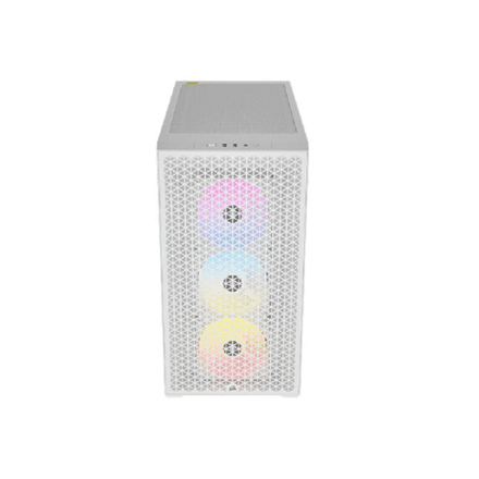 Corsair | RGB Tempered Glass PC Case | 3000D | Side window | White | Mid-Tower – image 1