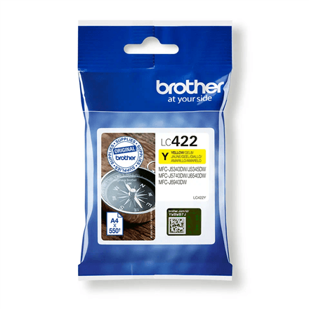 Brother LC422Y | Ink Cartridge | Yellow – image 1