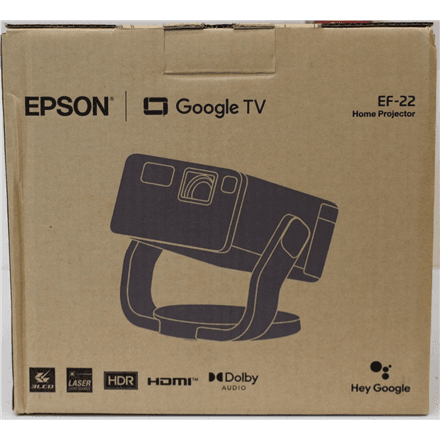 SALE OUT. Epson EF-22B Full HD Projector 1920x1080/1000Lm/16:9/5000000:1, Black · SALE OUT. Epson EF-22B · Full HD (1920x1080) – nuotrauka 1