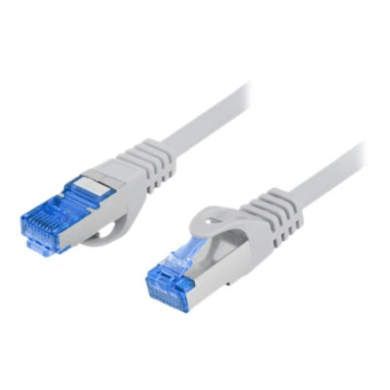 Lanberg | Patchcord Cat.6A S/FTP LSZH CCA | PCF6A-10CC-0500-S | 5 m | Grey – image 1