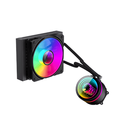 Gamemax CPU Liquid Cooler | ICEBURG 120 BK | Black – image 1