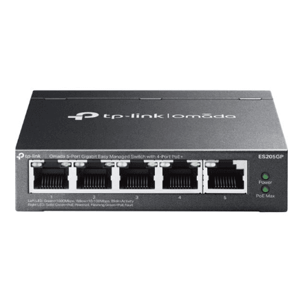 TP-LINK Omada 5-Port Gigabit Easy Managed Switch with 4-Port PoE+ – nuotrauka 1
