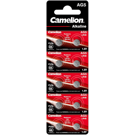 Camelion AG5/LR754/393/193 | Alkaline | 10 pc(s) – image 1