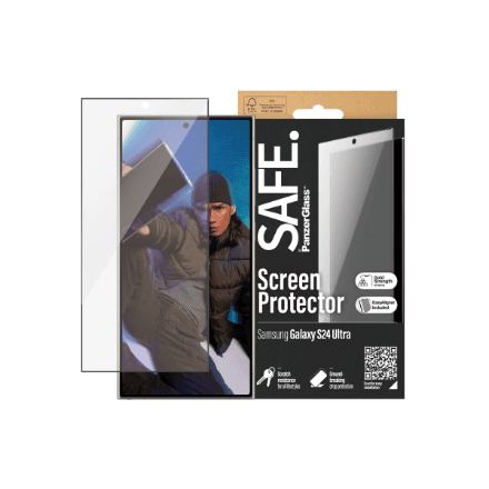 SAFE by PanzerGlass Screen Protector Samsung Galaxy S24 Ultra · Ultra-Wide Fit w EasyAligner · PanzerGlass – nuotrauka 1