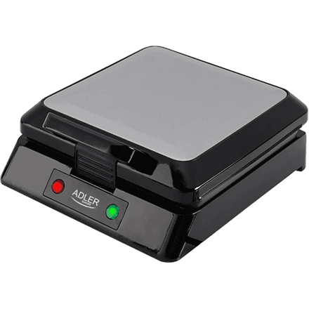 Adler | Waffle maker | AD 3036 | 1500 W | Number of pastry 4 | Belgium | Black – nuotrauka 1