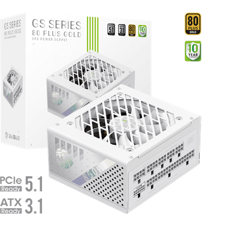 Gamemax PSU | GS 850G WH | 850 W | SFX | White | Full Modular – nuotrauka 1