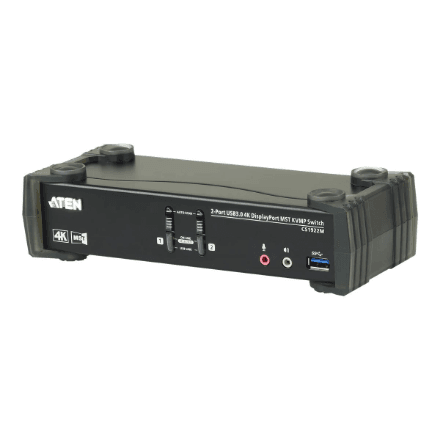 Aten | 2-Port USB 3.0 4K DisplayPort MST KVMP Switch | CS1922M-AT-G – image 1