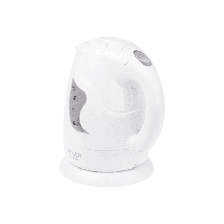 Adler | Kettle | AD 08 | Standard | 850 W | 1 L | Plastic | 360° rotational base | White – image 1