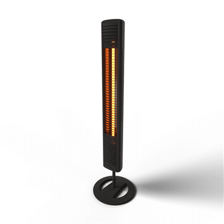 Mill | Outdoor Heater | OH2000ULGPFLOOR | Patio heater | 2000 W | Black | IP65 – image 1