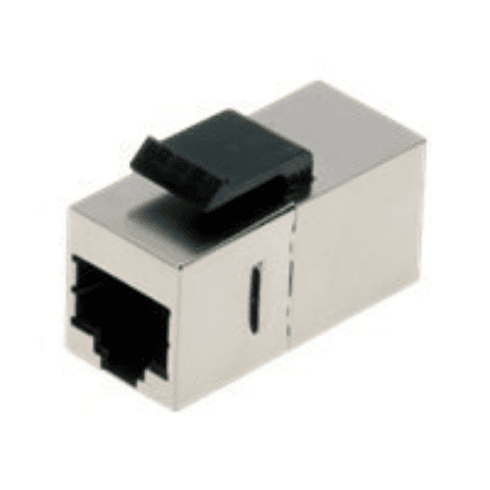 CAT 5e modular coupler, shielded RJ45 to RJ45, for panel connection – nuotrauka 1