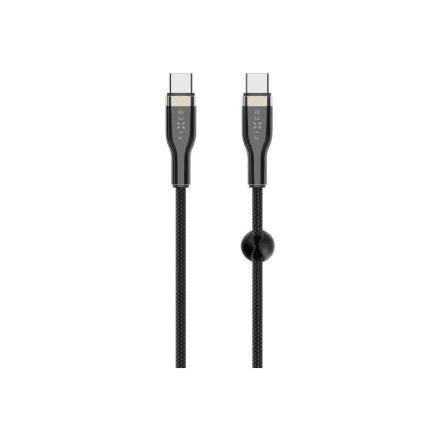 Fixed | Braided Cable, 100W | FIXDB-CC12-BK | Black – nuotrauka 1