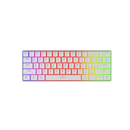 Genesis | THOR 660 G2 | Gaming Keyboard | Wireless/Wired | US | Linear | White | RGB – nuotrauka 1