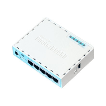 Mikrotik Wired Ethernet Router (No Wifi) RB750Gr3, hEX, Dual Core 880MHz CPU, 256MB RAM, 16 MB (MicroSD), 5xGigabit LAN, USB, PCB and Voltage temperature monitor, Beeper, IP20, Plastic Case, RouterOS L4 · MikroTik · E... – nuotrauka 1