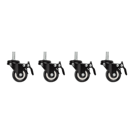 Lanberg | Castors with thread and brake for wall mounting cabinets, 4 pcs | AK-1601-B – nuotrauka 1