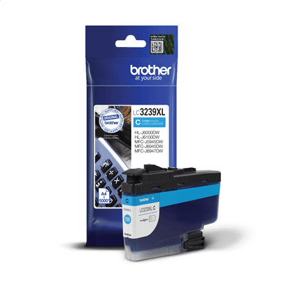 Brother High-yield Ink Cartridge | LC3239XLC | Ink | Cyan – nuotrauka 1