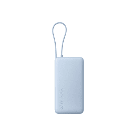 Xiaomi 67W Power Bank 20000 (Integrated Cable) | 20000 mAh | Ice Blue – nuotrauka 1