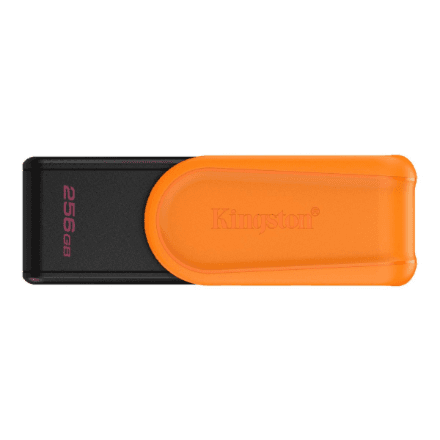 Kingston USB Flash Drive | DataTraveler Exodia S | 256 GB | USB Type-A | Black/Orange – nuotrauka 1