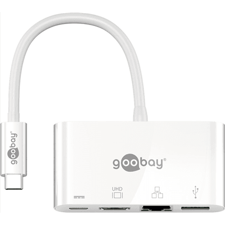 Goobay | USB-C Multiport Adapter (HDMI + Ethernet, PD) | 62105 – nuotrauka 1
