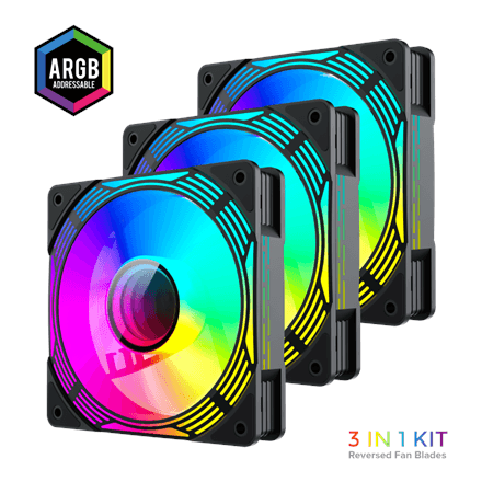 Gamemax Case Fan | KF300R BK | Black – nuotrauka 1