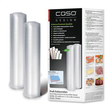 Caso | Foil rolls | 01222 | 2 units | Dimensions (W x L) 30 x 600 cm | Ribbed – image 1