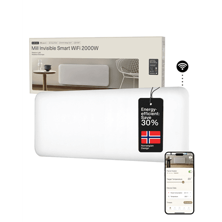 Mill Invisible Smart WiFi Heater · PA2000WIFI4 · Panel Heater – nuotrauka 1
