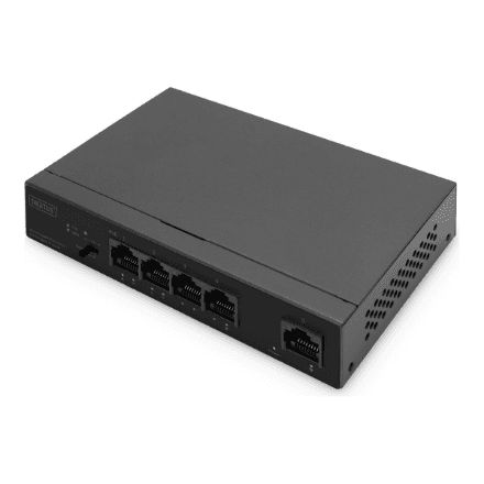 Digitus | 4 Port Gigabit PoE Switch | DN-95330-1 | Unmanaged | Desktop – nuotrauka 1