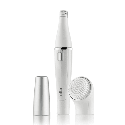 Braun | Face Epilator and facial cleansing brush | SE810 | Wet & Dry | White/Silver – nuotrauka 1