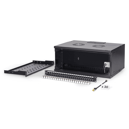 Digitus SOHO Pro network set, 483 mm (19") 4U, 540 x 400 mm | DN-49201-SET | Black – image 1
